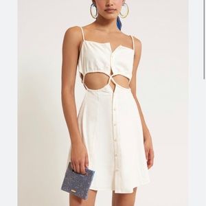 Cult Gaia Linen Blend Dress
